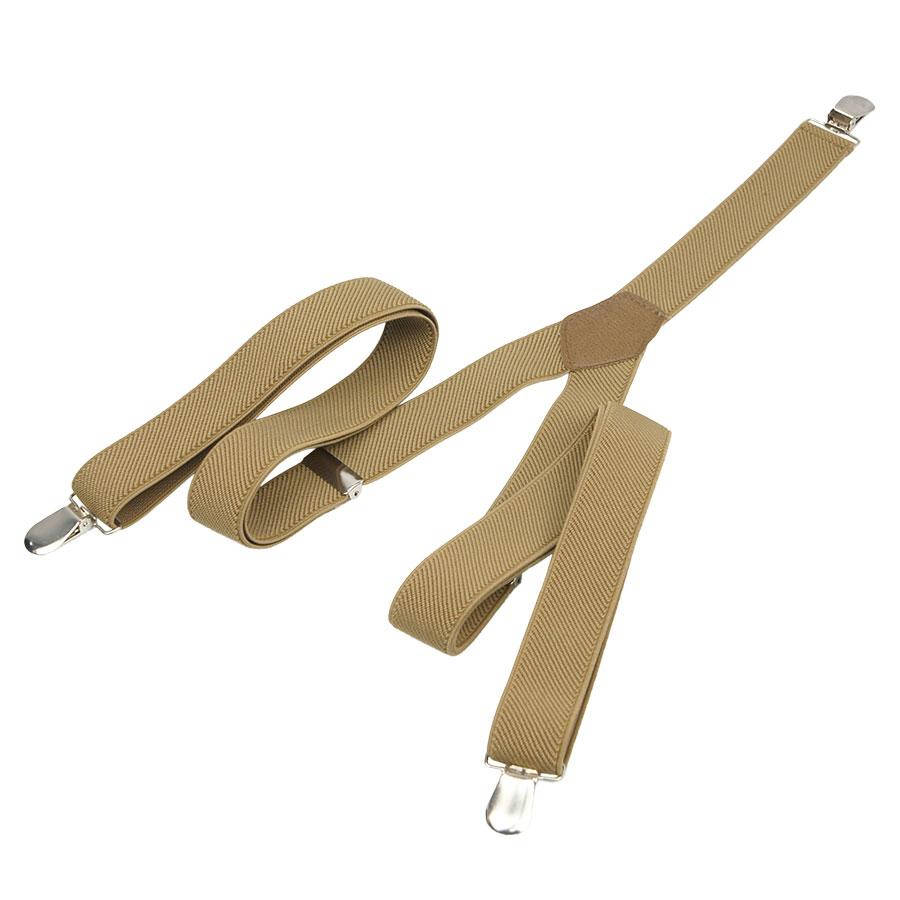 

Бежеві вузькі підтяжки Top Gal 25-Y slim light beige для чоловіків