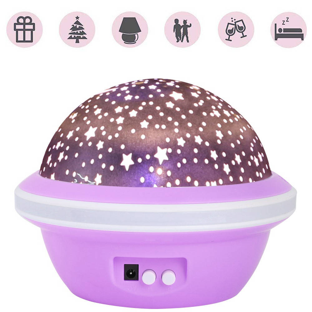

Детский круглый вращающийся ночник Night Light LED Лампа ночник детский проектор звездное небо MND