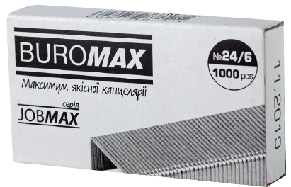 

Скобы для сшивателей Buromax №24 1000 шт ВМ.4402
