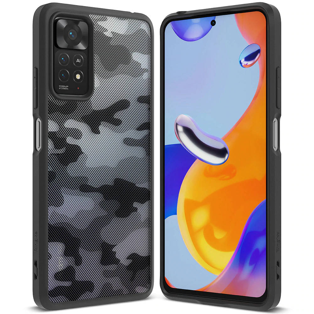 

Чехол Fusion для Xiaomi Redmi Note 11 Pro / 11 Pro 5G / 11 Pro+ 5G Matte Camo Black (FM624E73), Черный