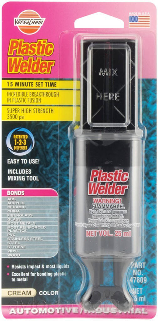 

Клей для склеивания пластмасс Versachem Plastic Welder (47809) шприц, Черный