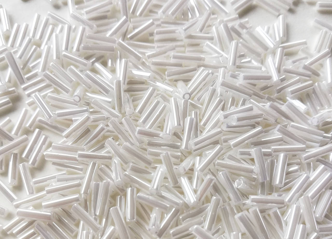 

Стеклярус Miyuki 6 мм 0528 White Ceylon Фасування 5 г.