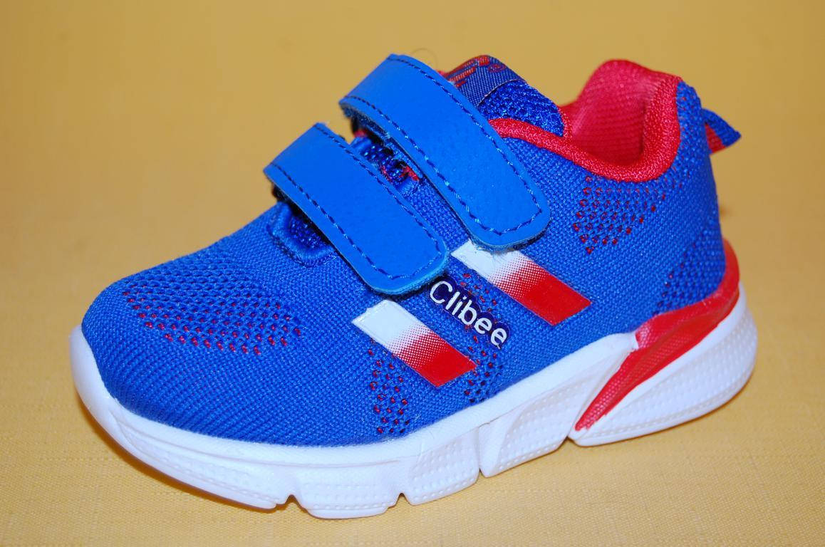 

Детские Кроссовки повседневные Clibee Польша 82701 Для мальчиков Голубой размеры 21_26