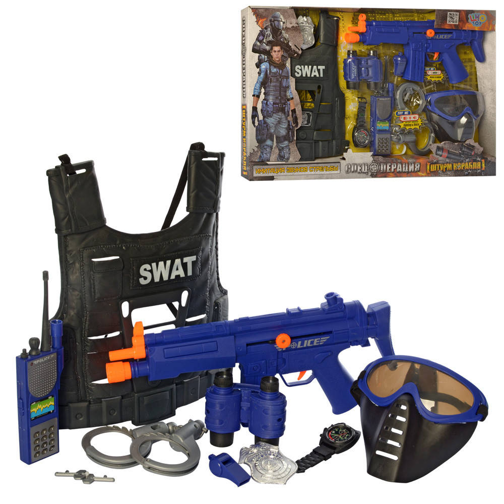 

Игровой набор полицейского с бронежилетом SWAT арт. 34290