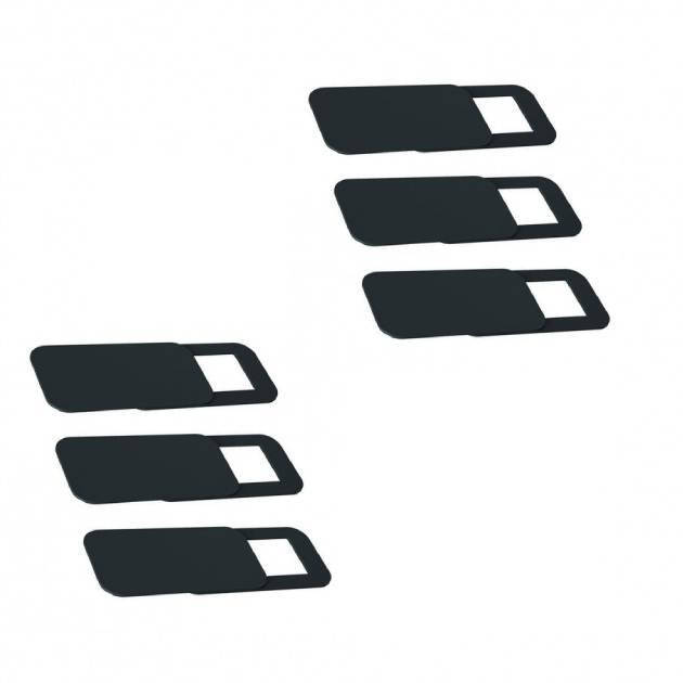 

Комплект из шести заглушек (шторок) для фронтальной веб-камеры, прямоугольные, черные