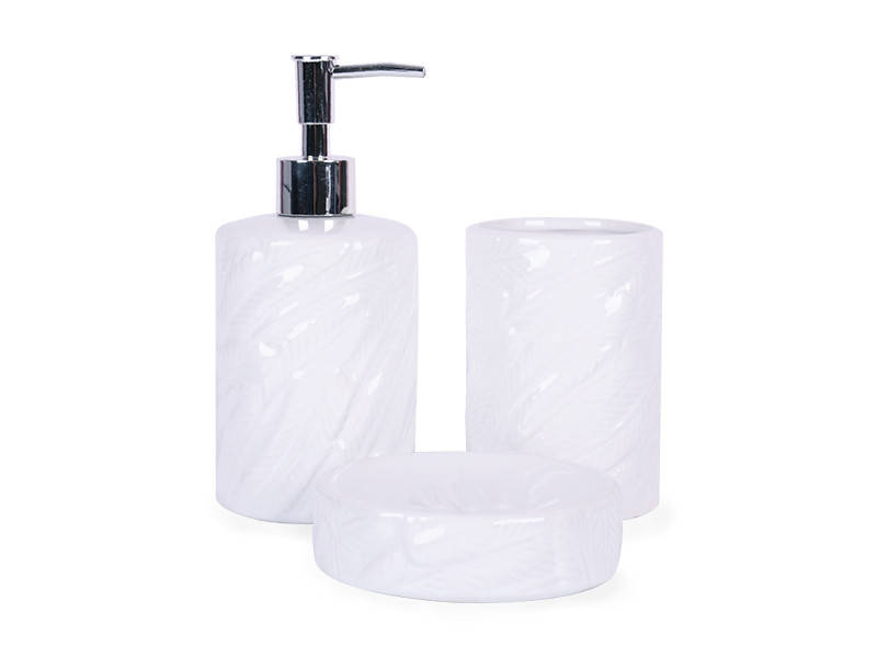 

Набор для ванной и туалета Lefard 3 предмета 940-228, Белый