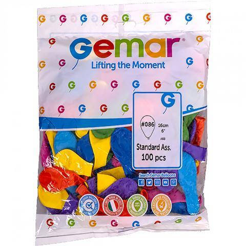 

Шарики "Gemar" 6" Пастель A60/80 (100шт) УП