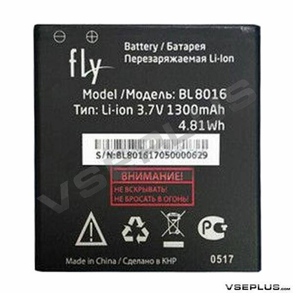 

Аккумулятор Fly FS408 Stratus 8, original, BL8016