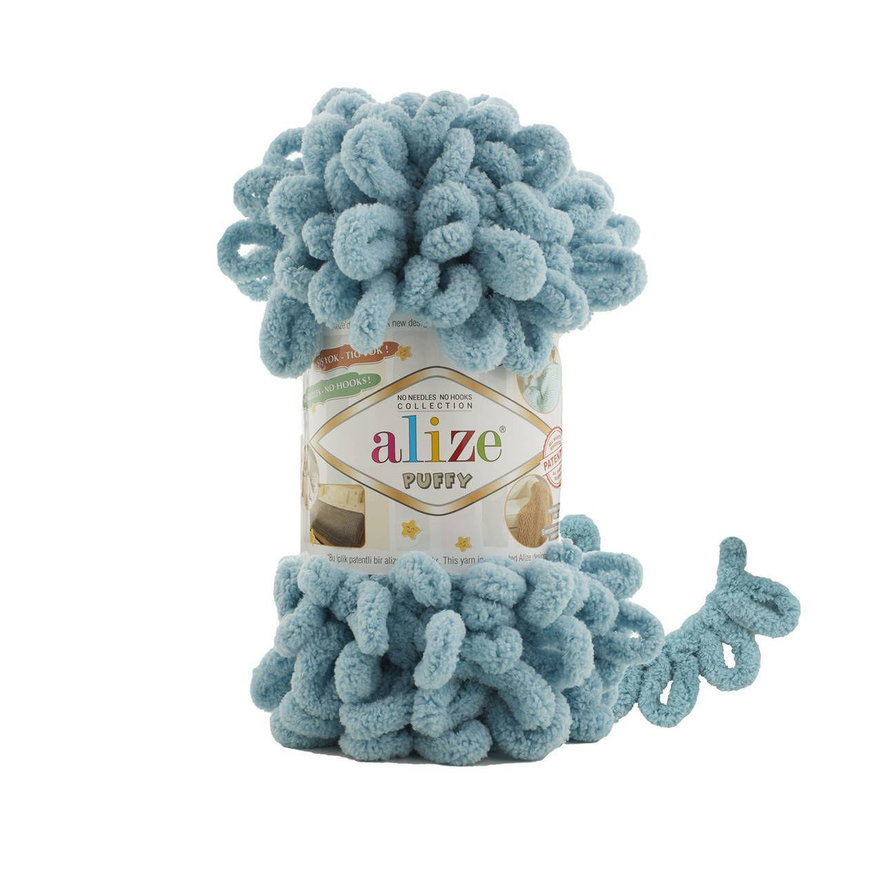

Пряжа фантазийная Alize Puffy № 414