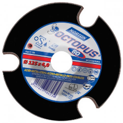 

Круг шліфувальний Norton Octopus д125х4.0х22.23 Р36