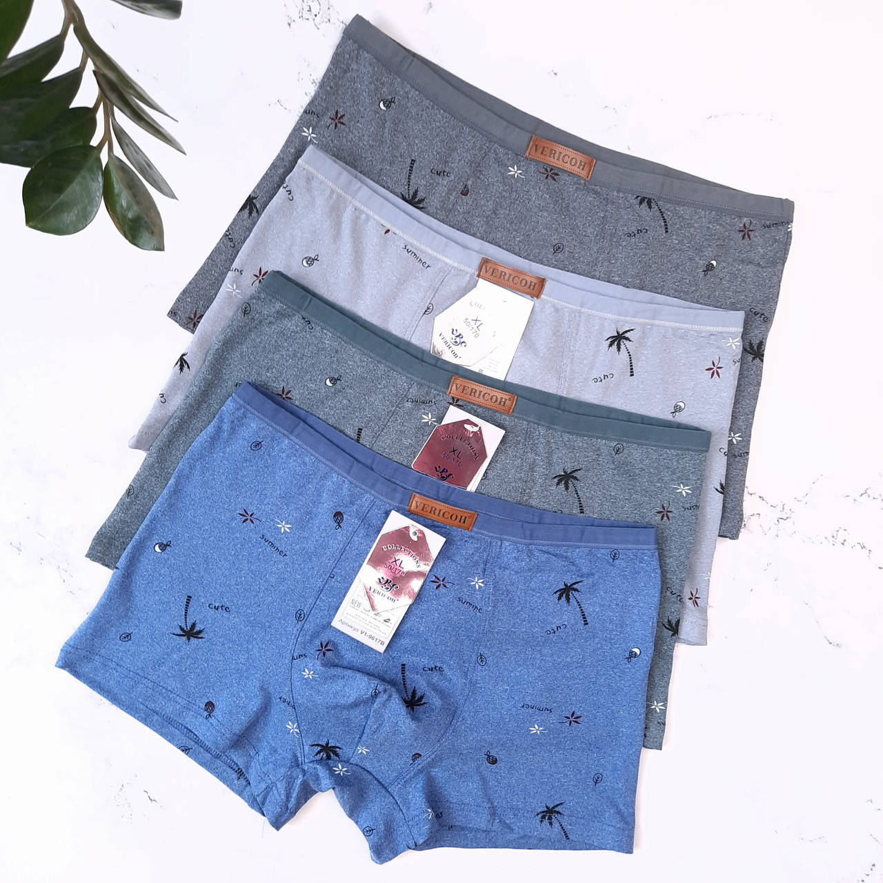 

Мужские трусы боксеры от XL до 4XL размеры шорты верикон VERICON мужское белье, Синий