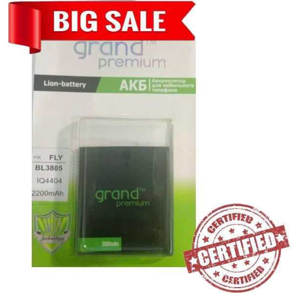 

Аккумулятор grand premium BL3805 для Fly IQ4404 / IQ4405 / IQ4413 original 2000mAh