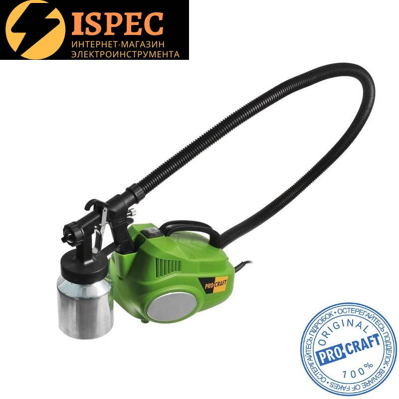 

Краскопульт ProCraft PSE950 (3 сопла, регулировка распыления)