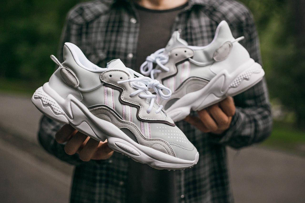 

Мужские кроссовки Adidas Ozweego White/Grey, Светло-серый