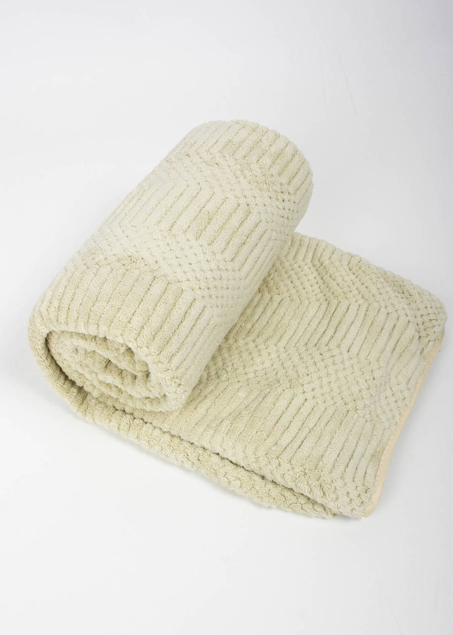 

Полотенце банное микрофибра однотонное текстурное 70х140 Зеленый