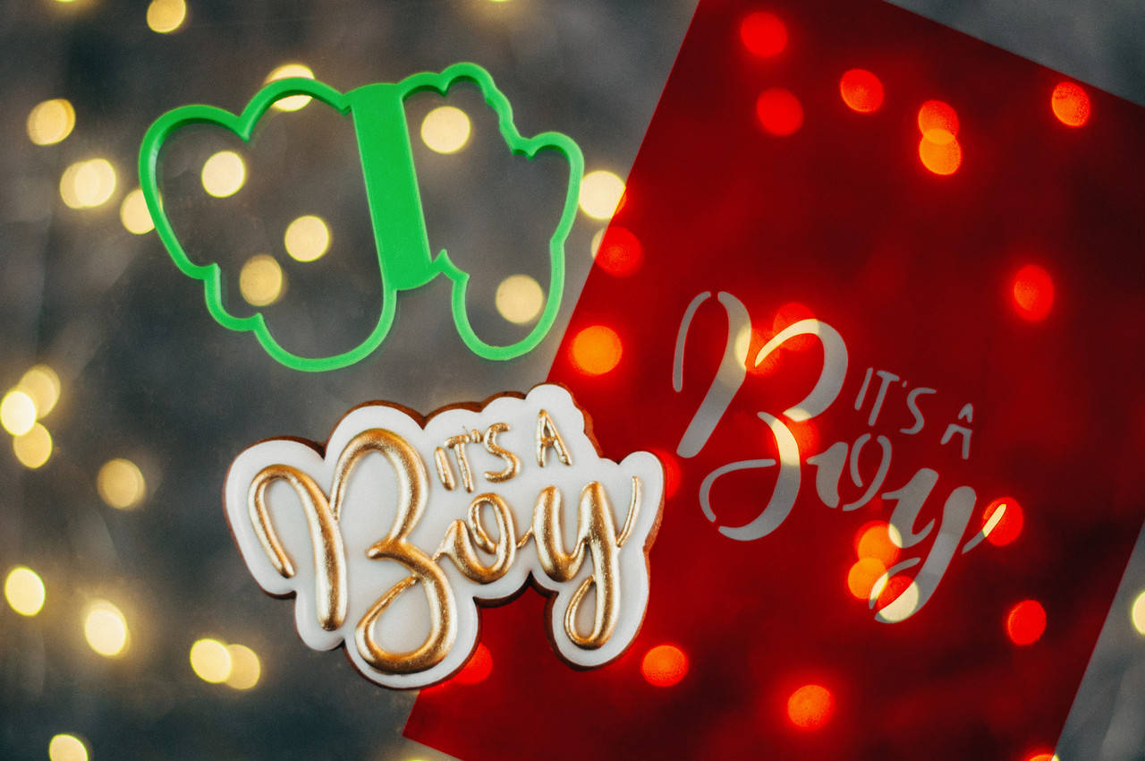 

3D формочки-вырубки для пряников "Леттеринг Its a boy"