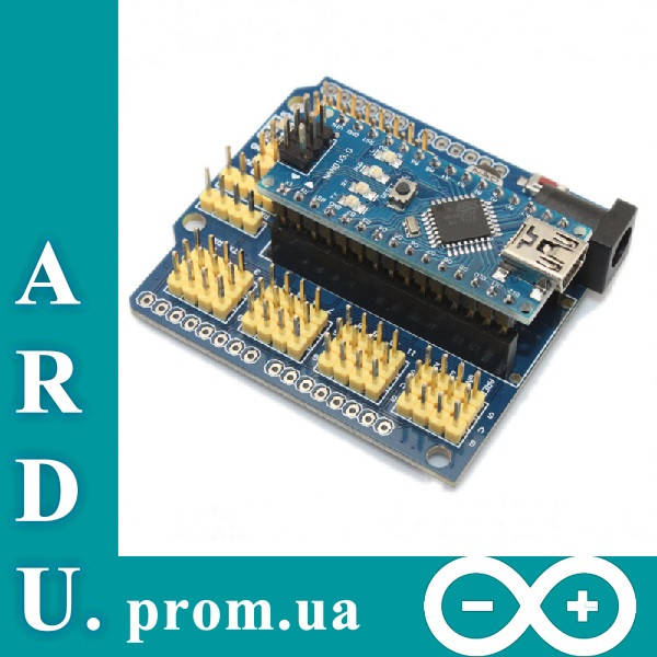 

Плата расширения Arduino Nano I/O Shield [#K-9]