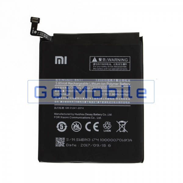 

Аккумулятор для Xiaomi BN37 Xiaomi Redmi 6, Redmi 6a AAA тех.уп.