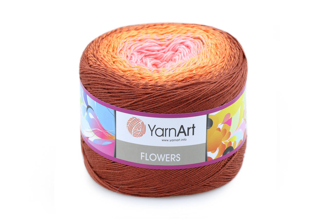 

YarnArt Flowers, №298, Секционное крашение