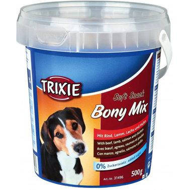 

Лакомства для собак Trixie Bony Mix c говядиной ягненком лососем и курицей 500 г
