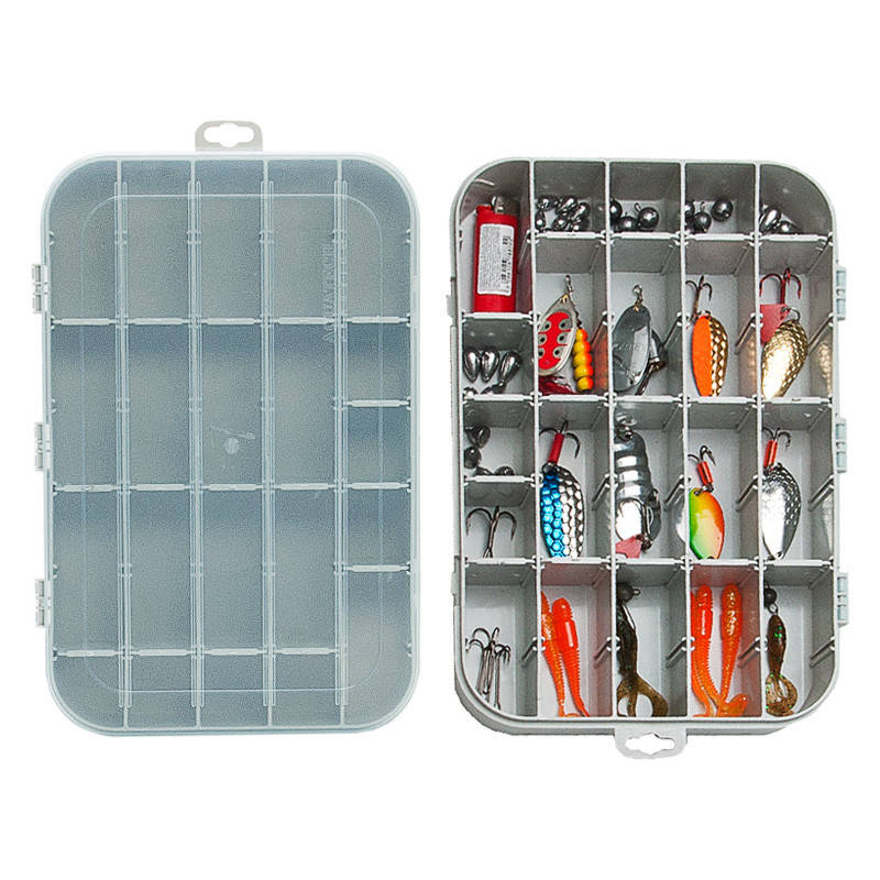 

Коробка рыбалка для блёсен воблеров силиконовых приманок грузил 35 ячеек Aquatech 7035