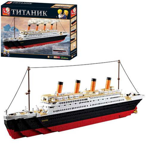 

Конструктор SLUBAN M38-B0577 (6шт) Titanic, 651-280мм, фигурки, 1012дет, в кор-ке, 64-48-9см