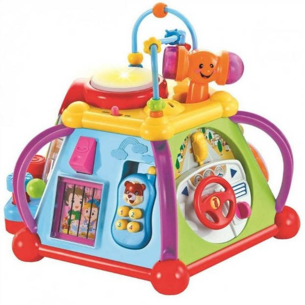 

Детская развивающая игрушка куб музыкальный игровой центр мультибокс