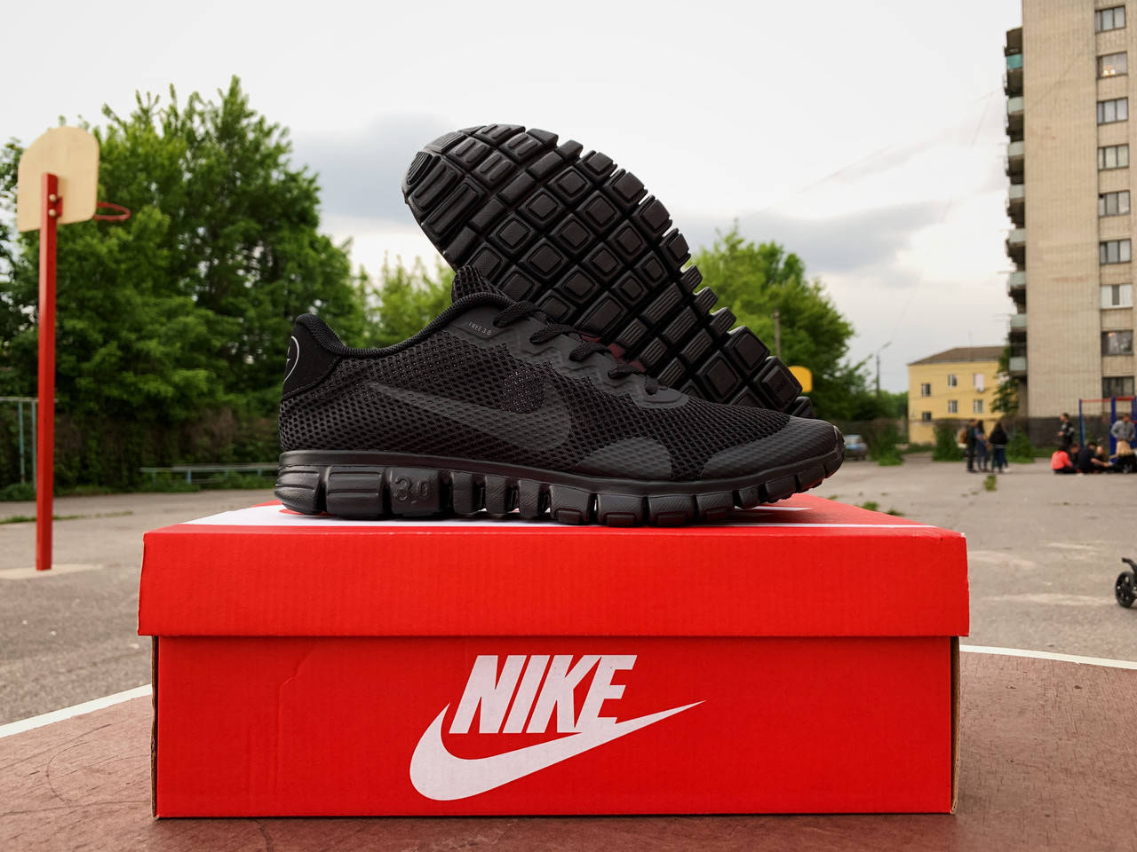 

Мужские кроссовки Nike Free Run 3.0 v2 черные, Черный