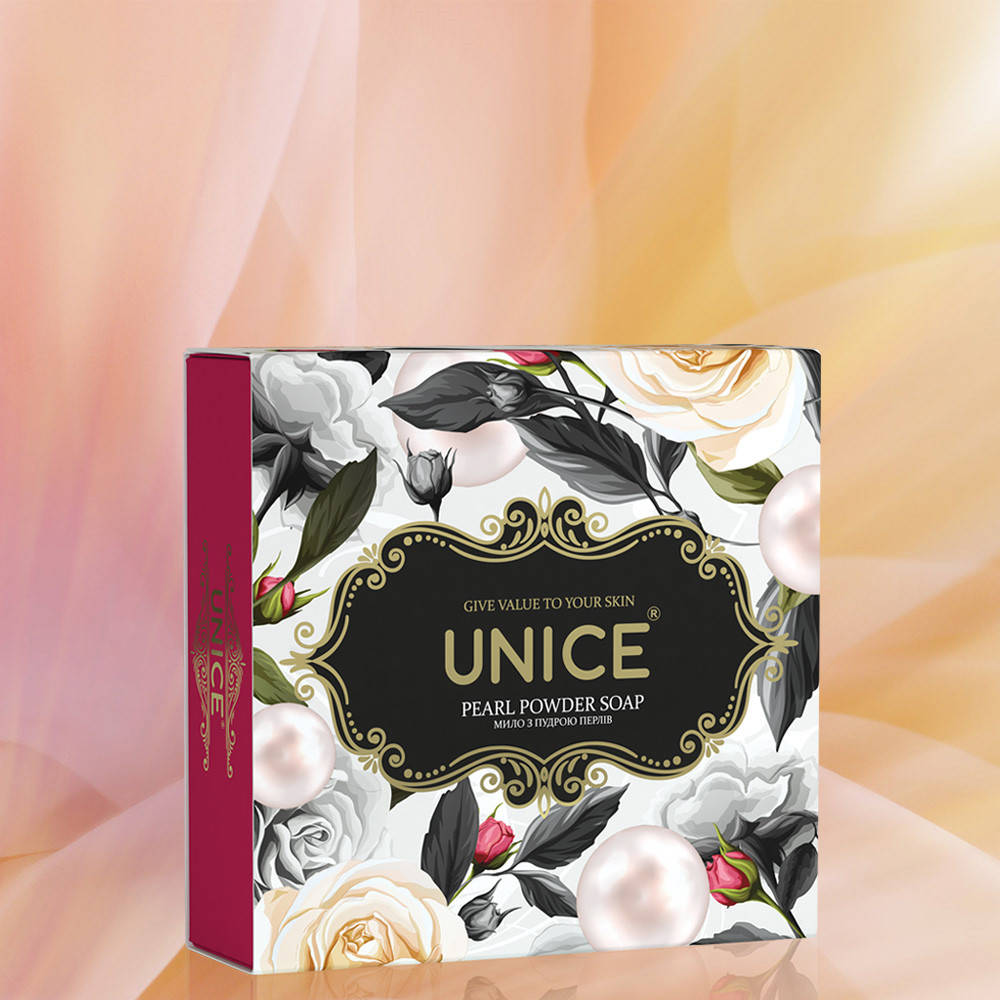 

Натуральне мило з перлинною пудрою UNICE, 100 г