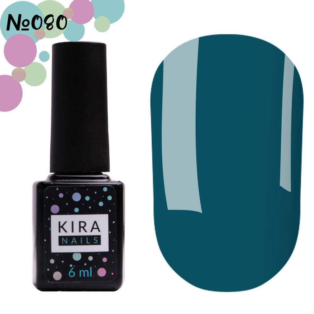 

Гель-лак Kira Nails №080, 6 мл (темно-лазурный)