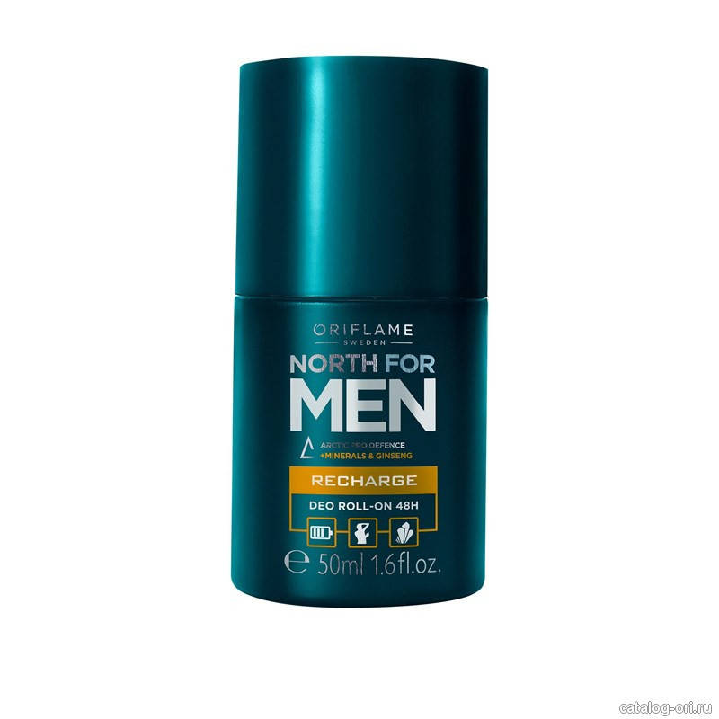 

32013 Дезодорант-антиперспирант 48-ч North for Men Recharge Орифлейм Oriflame