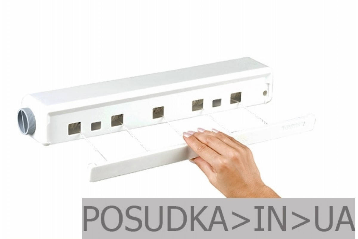 

Сушилка инерционная, роликовая для белья Dogus 5 веревок, Белый