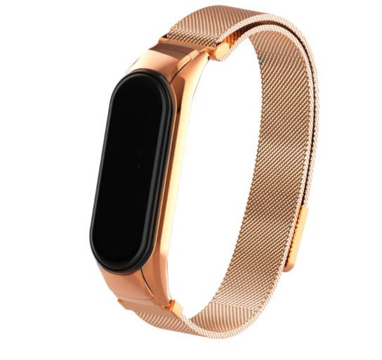 

Браслет BeWatch для Mi Band 5 миланская петля с магнитной застежкой Розовое Золото (1540238)