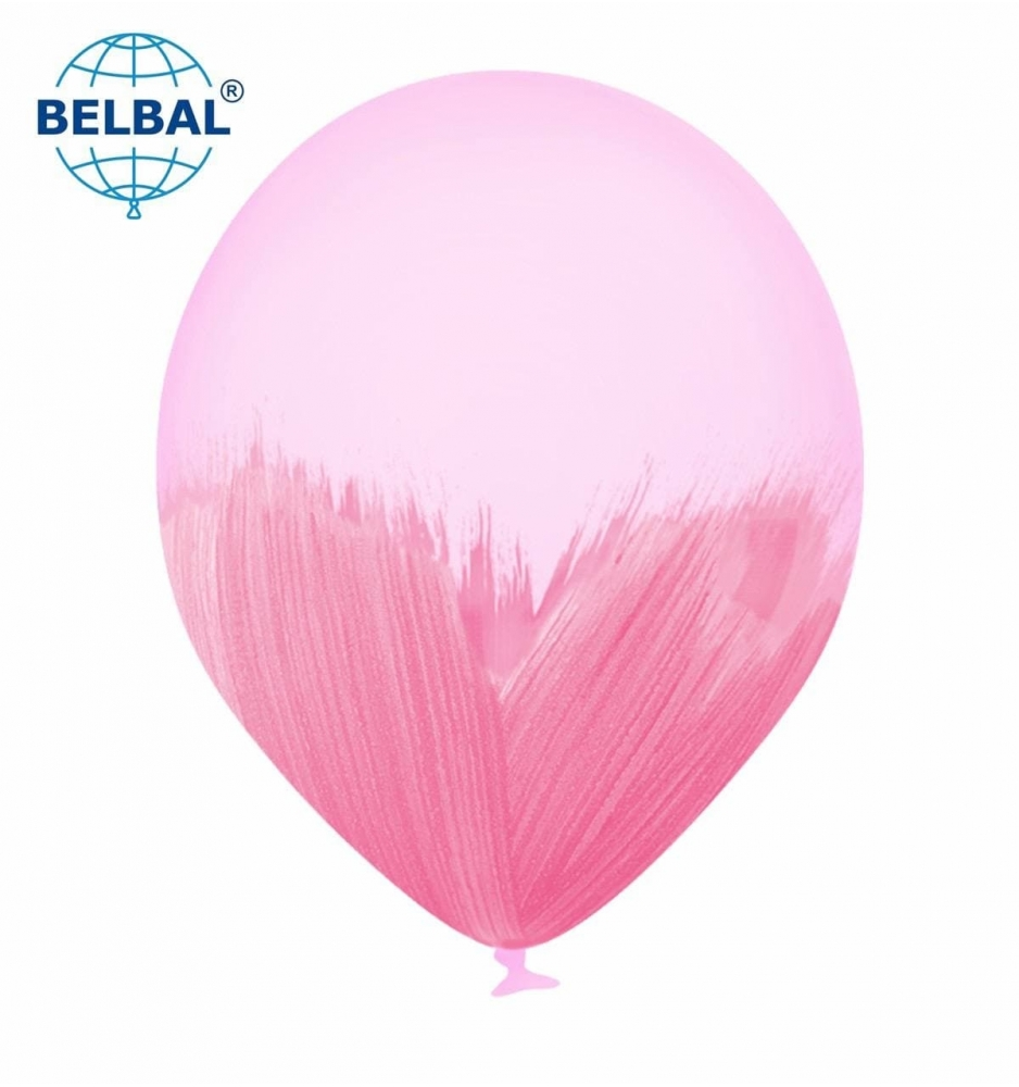 

Латексный шарик BELBAL 12" (30 см) BRUSH BUBBLE/ Браш кристал розовый
