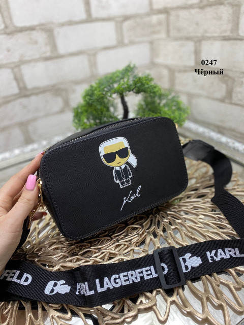 

Сумка женская Karl Lagerfeld Карл Лагерфельд черная, Черный