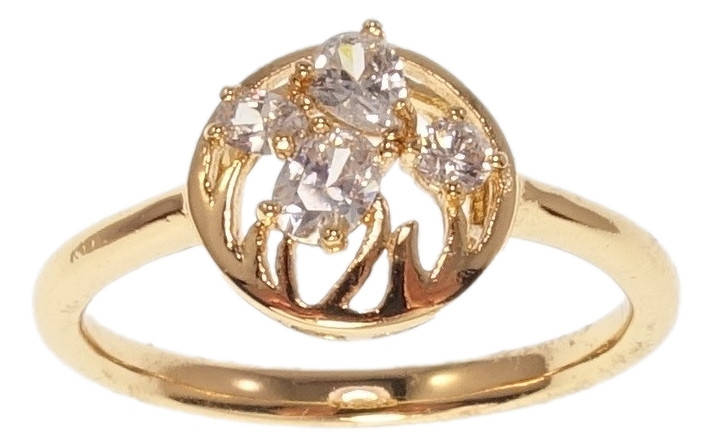 

Кольцо Xuping Позолота 18K "Круг Декоративный Узор с Кристаллами" р.17,18.5,19