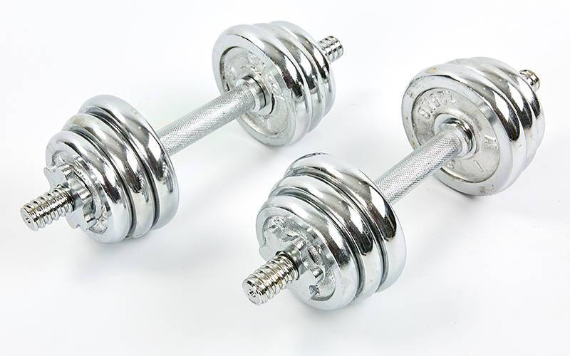 

Гантели разборные хромированные KIS 2шт по 7,5кг