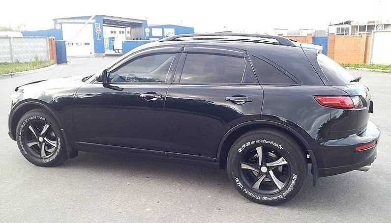 

Дефлекторы окон ветровики на INFINITI Инфинити FX35 FX45 2003-2008