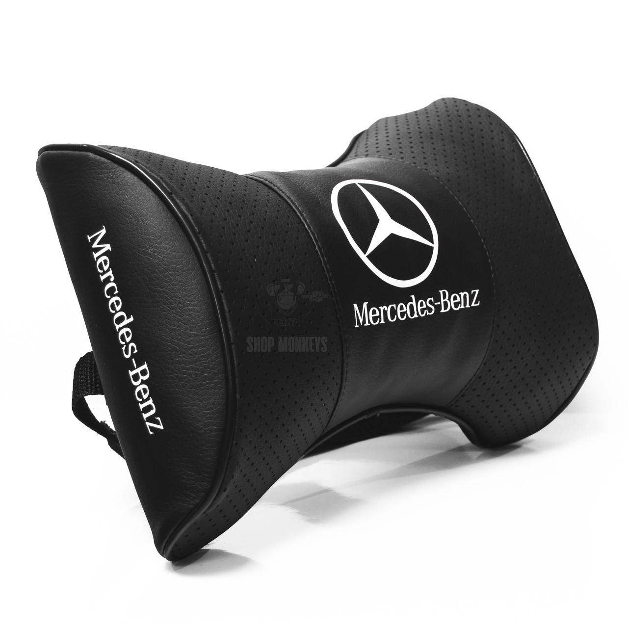 

Подушки на подголовник с логотипом автомобиля Mercedes (Чёрный цвет), Черный