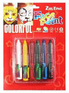 

Краски аквагрим 6 цв. / 818987 / MD301A / "Face paint Colorful" в карандашах (1/24)