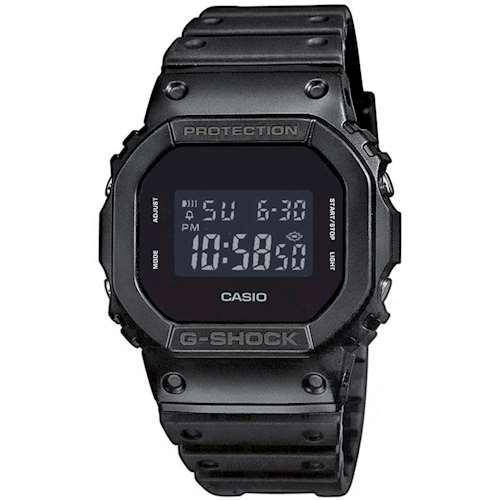 

Водонепроницаемые часы мужские наручные оригинальные Япония Casio G-Shock DW-5600BB-1ER с полимерным ремешком