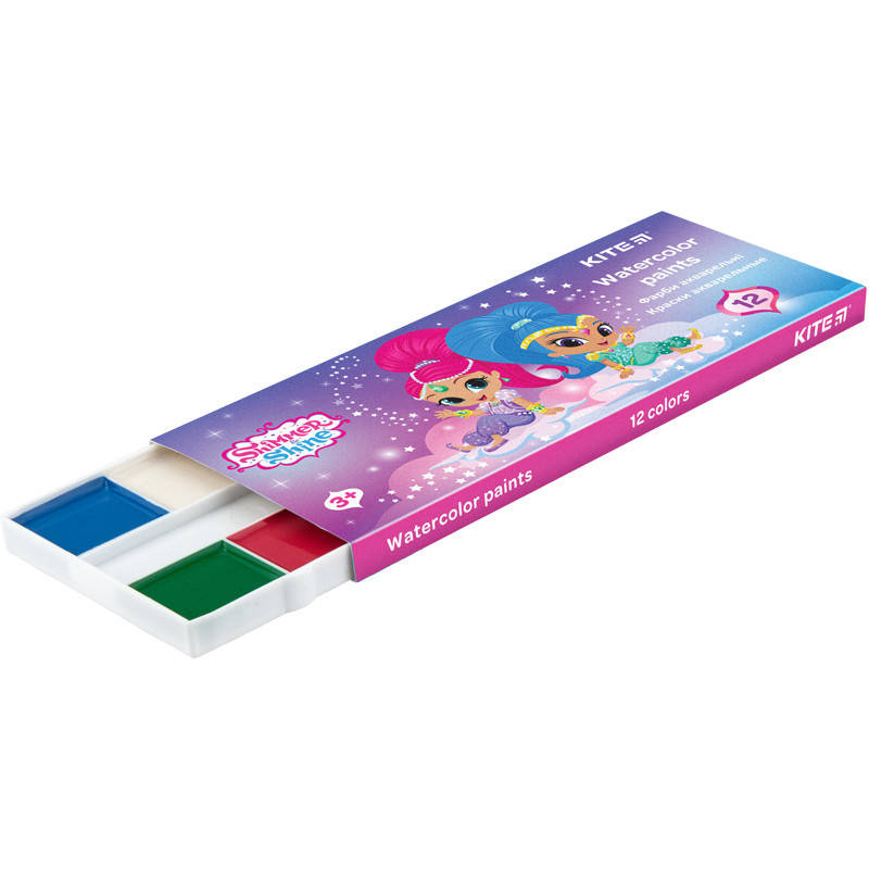 

Краски акварельные Kite 041 Shimmer&Shine 12 цветов в картонной упаковке SH20-041