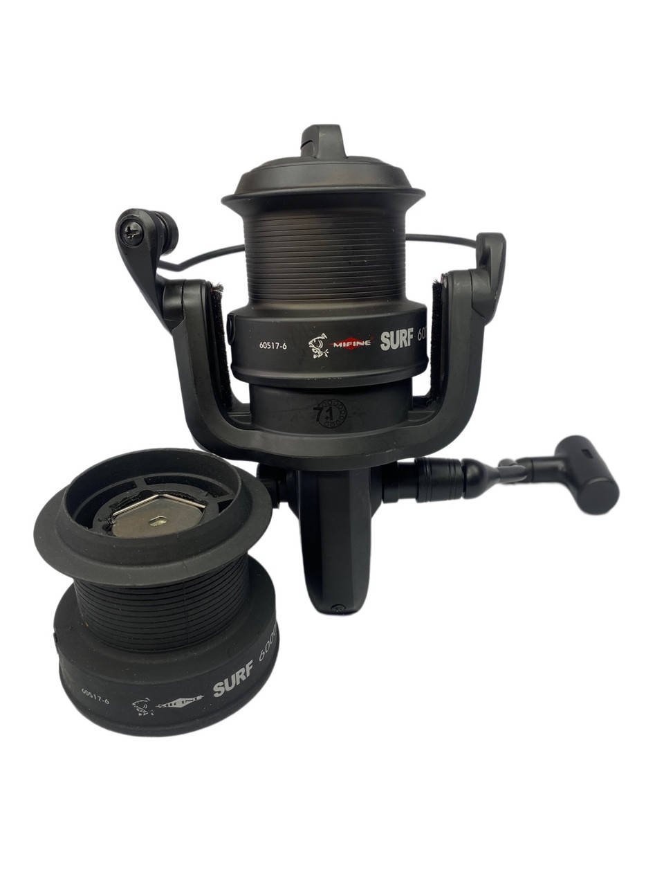 

Карповая катушка с прямой шпулей Mifine Surf 7000F (7+1bb), Черный