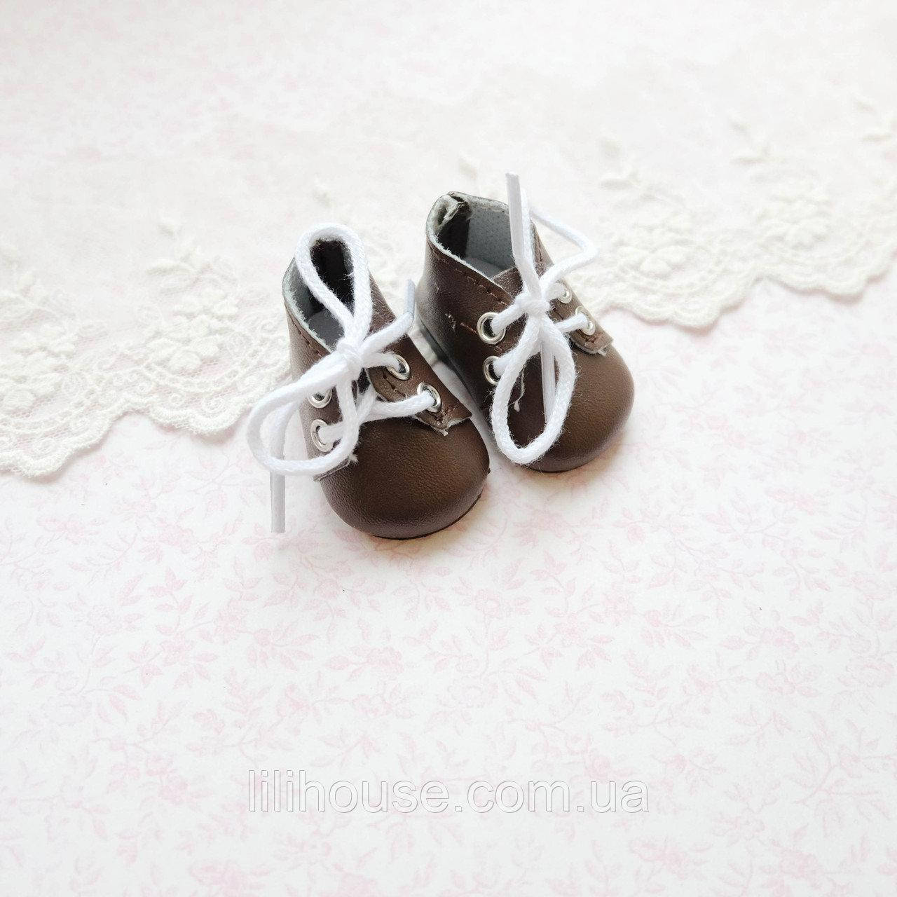 

Обувь для кукол Ботиночки на Шнуровке 5*2.5 см ТЕМНО-КОРИЧНЕВЫЕ