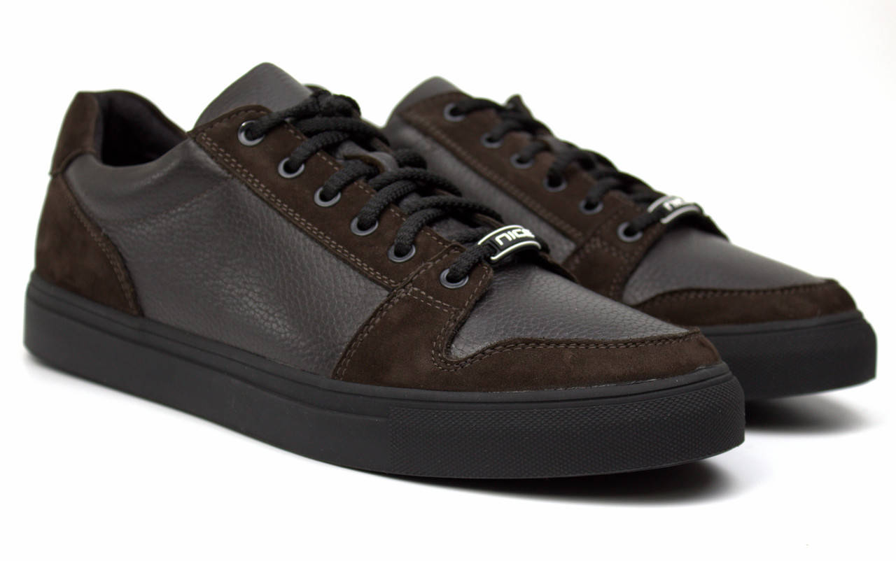 

Кроссовки мужские кеды повседневные кожаные обувь больших размеров Rosso Avangard Nice Brown Floto TPR BS, Коричневый