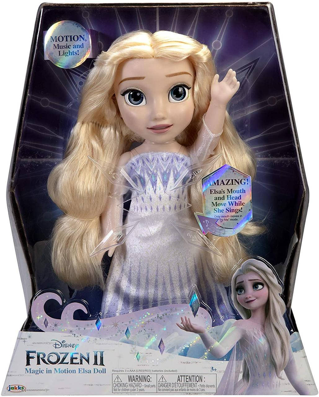 

Интерактивная Поющая Кукла Эльза 35 см Feature Elsa Doll Watch magic in motion Disney Jakks Pacific