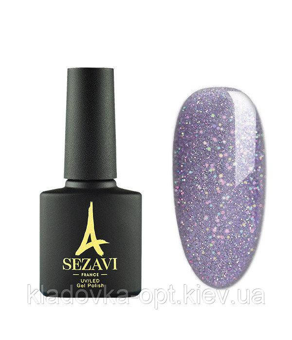 

Гель-лак Sezavi Galaxy №10 (сиреневый, с блестками), 8мл
