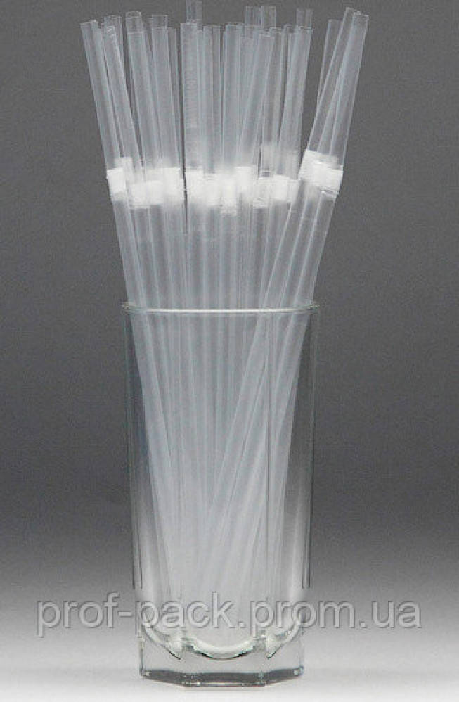 

Трубочка для сока, прозрачная с коленом, 210 мм, d=4,8 мм, 200 шт/уп