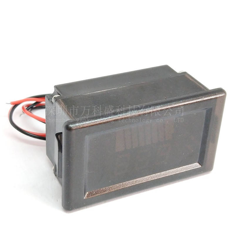 

DC вольтметр 12-60V с индикатором - синий (водонепроницаемый)