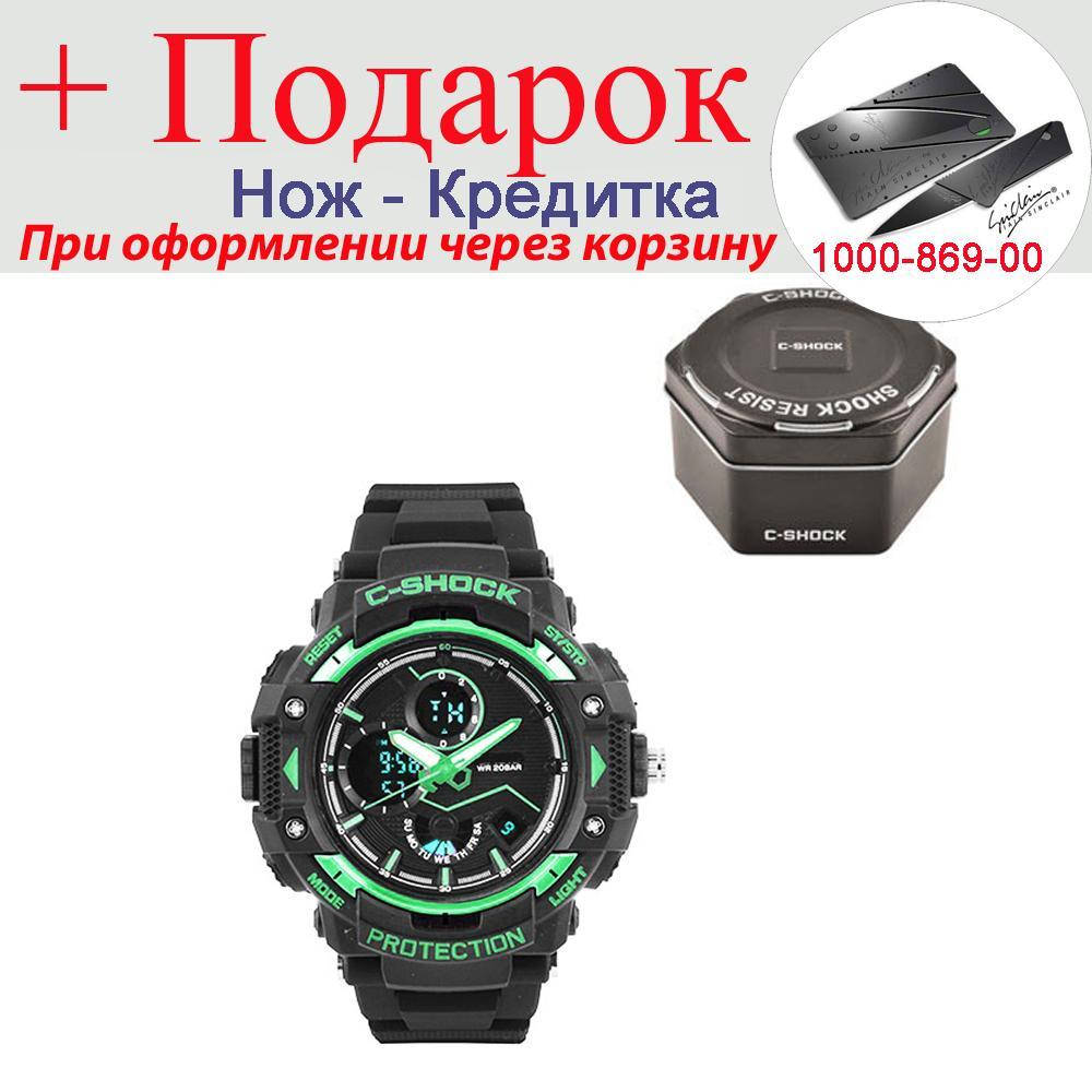 

Годинники C-Shock GST B100X наручні чорний з зеленим